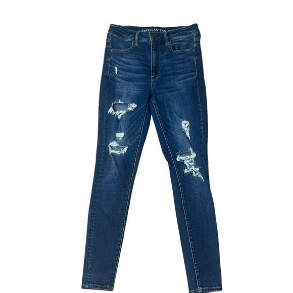 AEO Super Hi-Rise Jegging Jeans Sz 6 - Picture 1 of 10